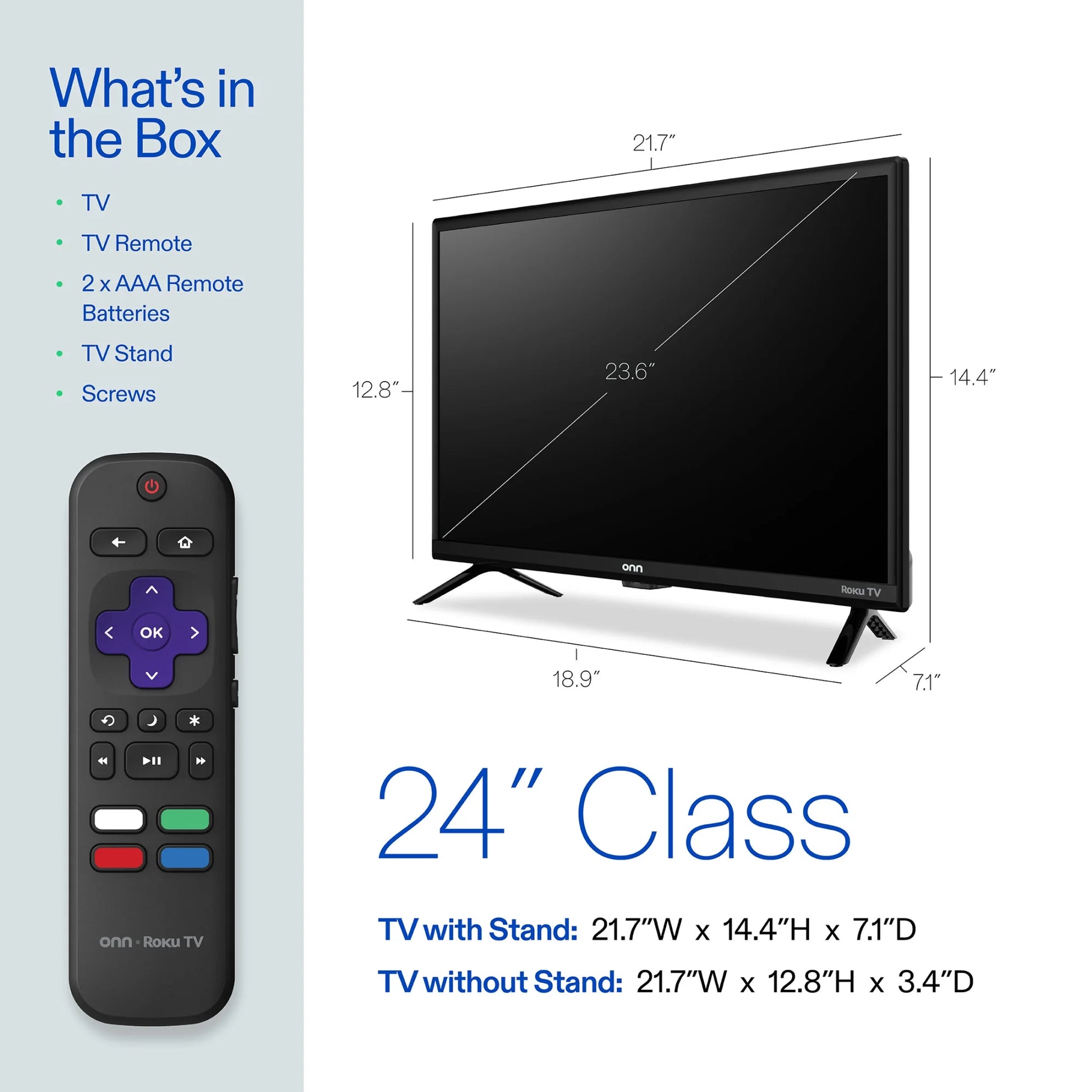 24” Class HD (720P) LED Roku Smart Television (100012590)