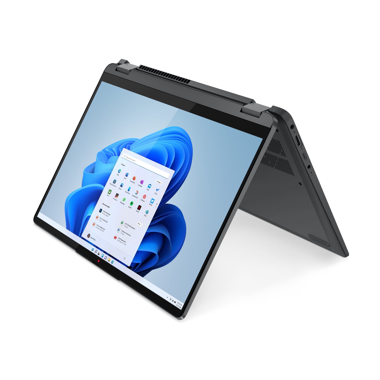 Ideapad Flex 5 14IAU7 14" WUXGA Multi-Touch, Intel Core I3-1215U, 8GB Lpddr4X, Intel UHD Graphics, 256GB SSD, Win 11 Home in S Mode, Storm Grey, 82R7003WUS